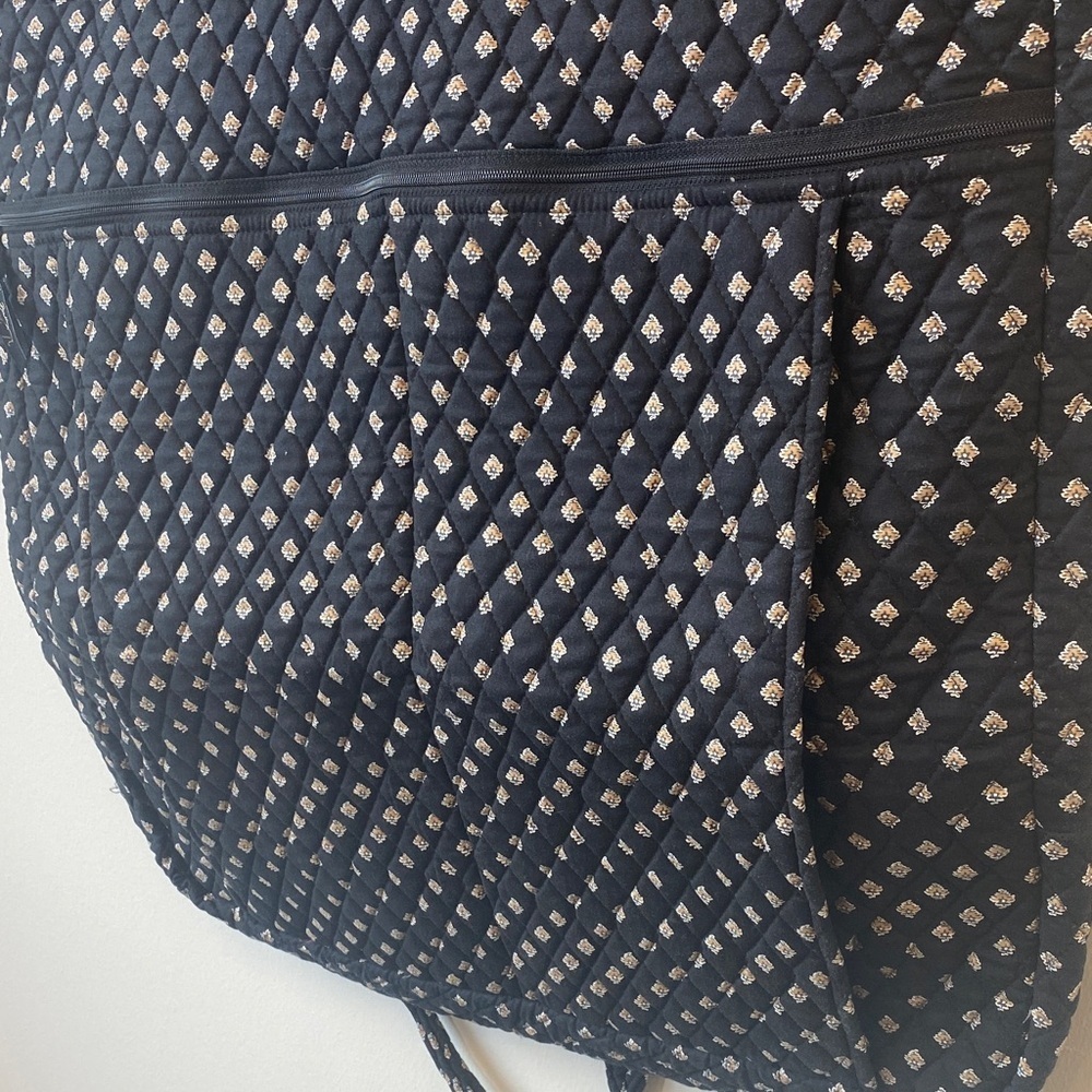 Vera Bradley Classic Black Quilted Women's Garment Travel Bag - Picture 6 of 12